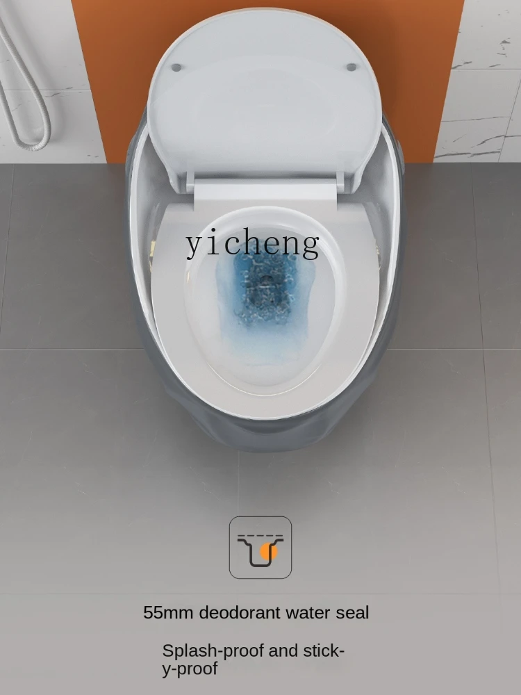 

Small Apartment Toilet Color Creative Personality Toilet Siphon Large Pipe Mute Toilet