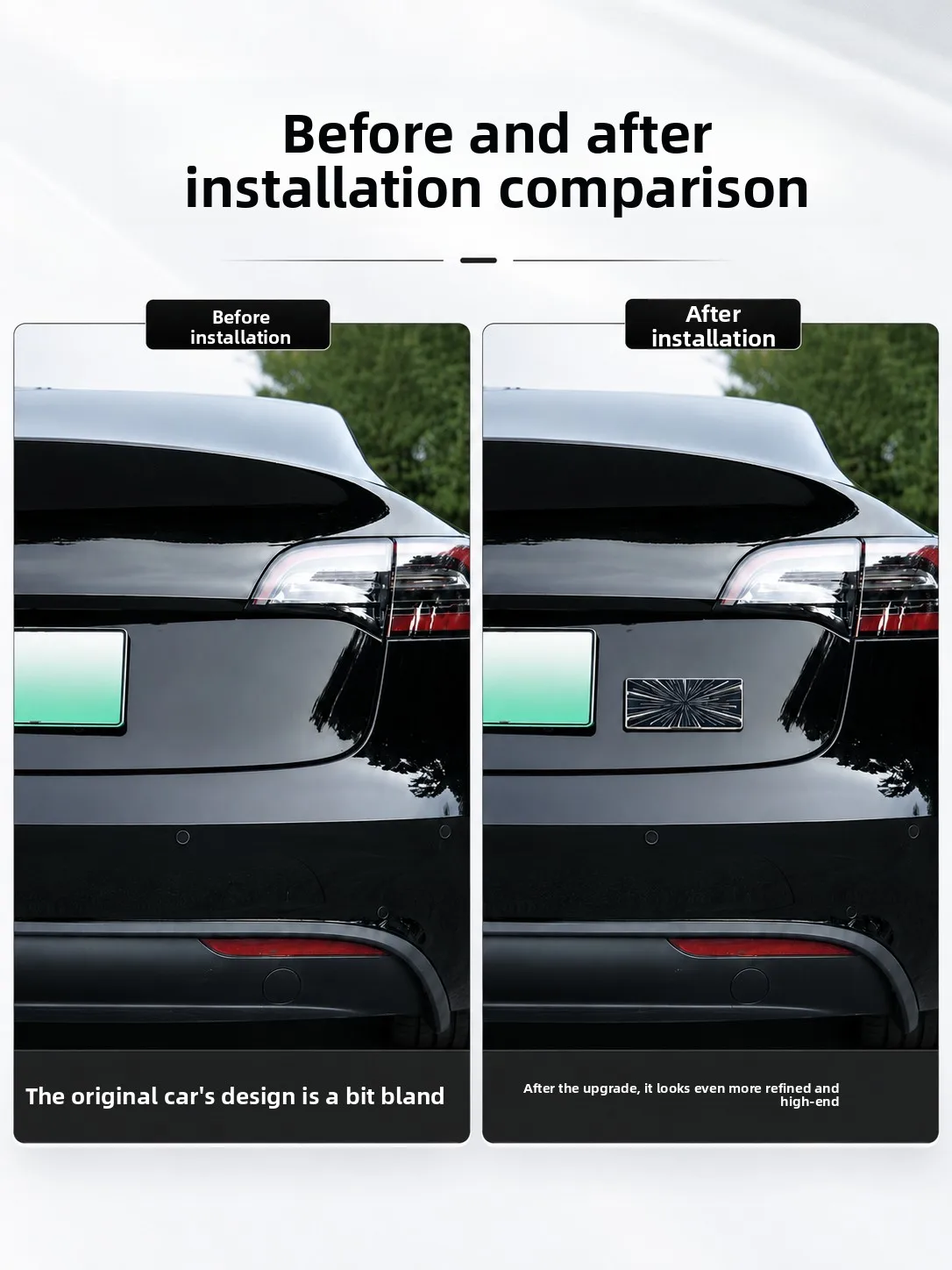 For Tesla Model 3 Y Performance Edition Time Tunnel Stickers 3D Stereoscopic Metal Accessories Rear Exterior Modification