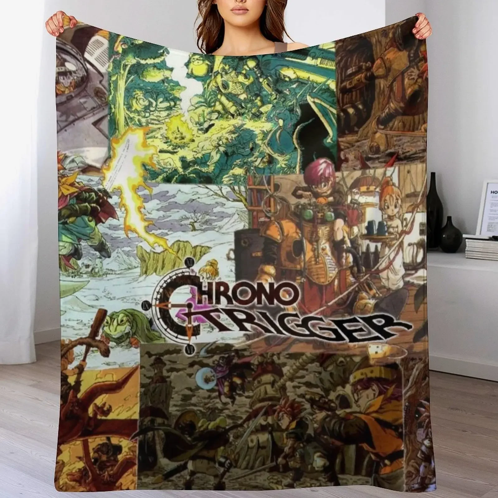 

Chrono Trigger Throw Blanket Foldable Soft Warm Blanket for Outdoor Use