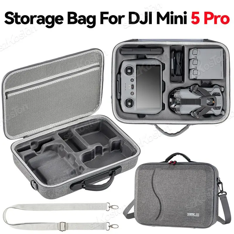 

Storage Bag For DJI Mini 5 Pro Portable Handbag Outdoor Travel Carrying Case For DJI RC 2 Controller Case Drone Accessories