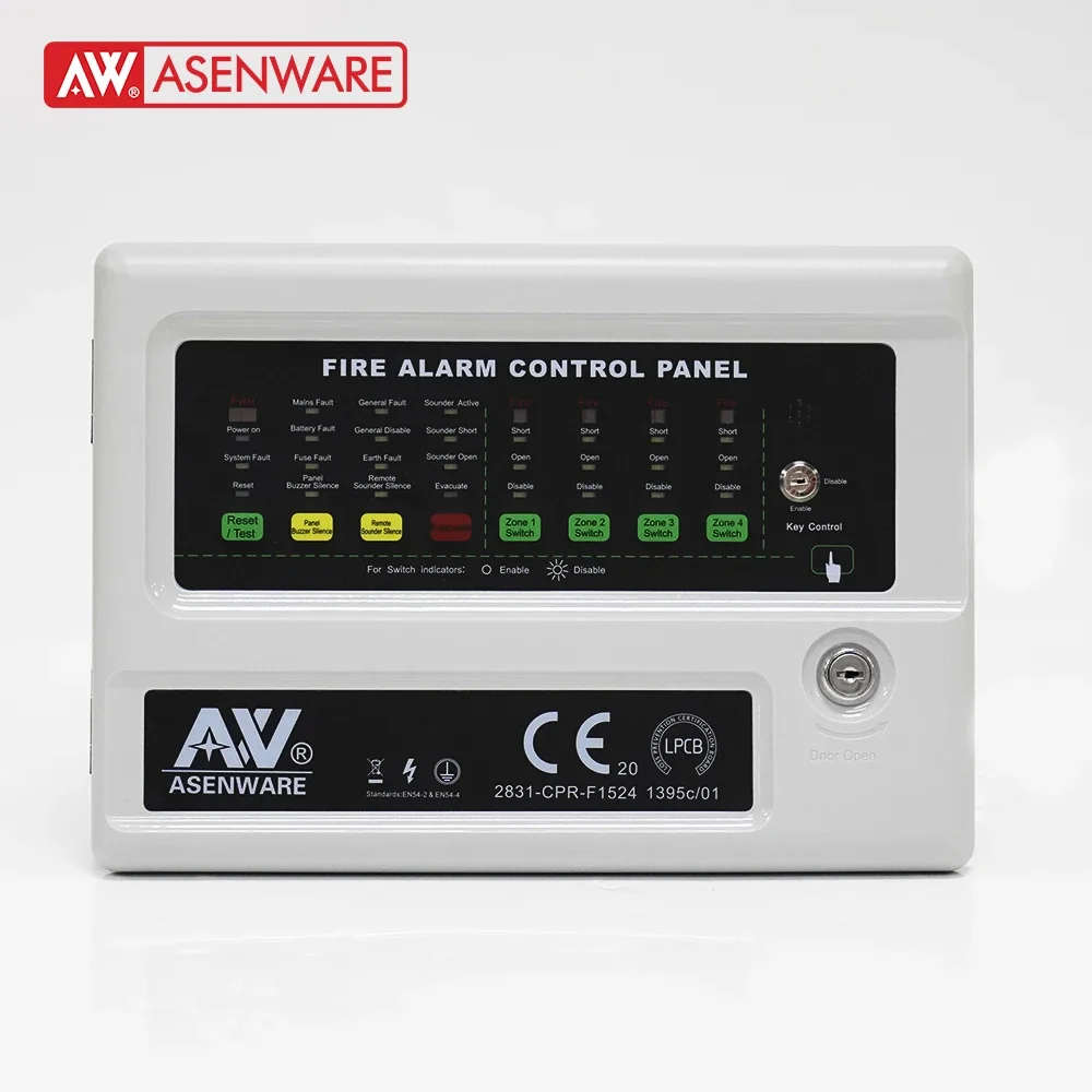 LPCB Listed Conventional Fire alarm Control Panel Fire Security System New Color Grey