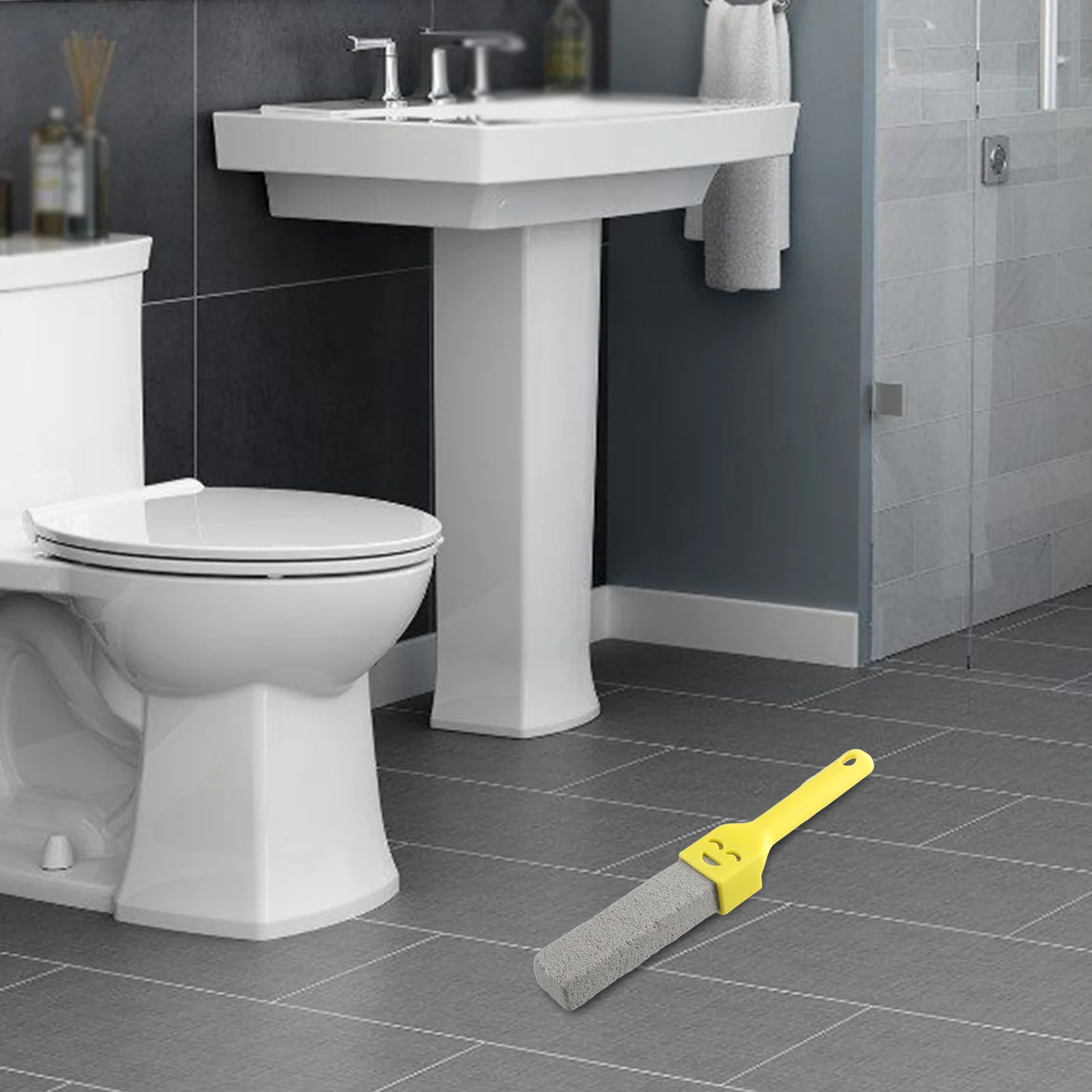 Высококачественная практичная щетка для унитаза для раковин, аксессуары для ванной комнаты, ванны, натуральная пемза, удаление пятен