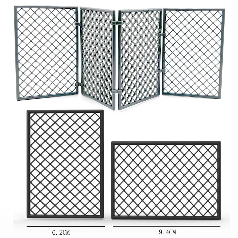 Compatible With LEGO Small Particle Building Blocks Military Accessories, Wire Mesh Fence, Protective Fence, Fortress Accessorie