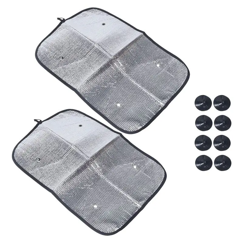 NEW HOT In Stock-2PCS RV Door Window Shade Cover 15.7 X 23.6Inch Double-Layer Sunshield Window Cover For Camper Travel Trailer M