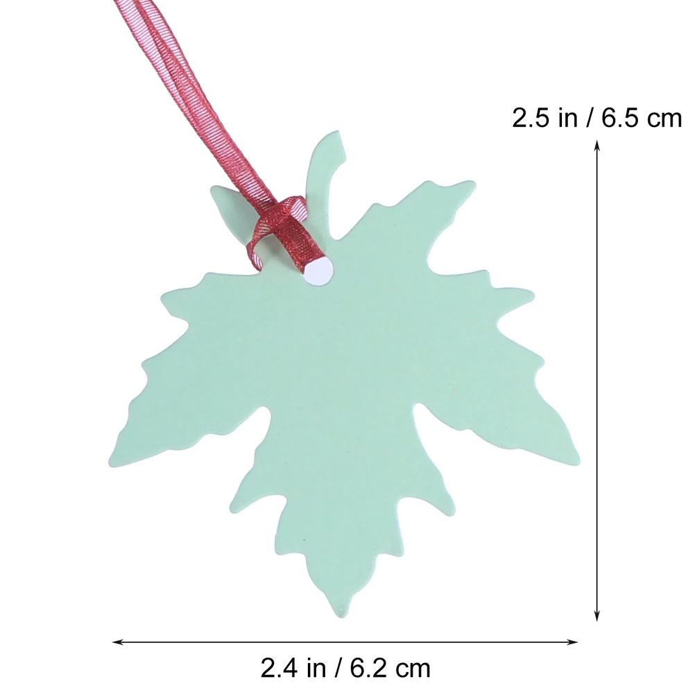

240 PCS Maple Leaf Tag Decoration Kraft Paper Thanksgiving Decorate Hanging Sign