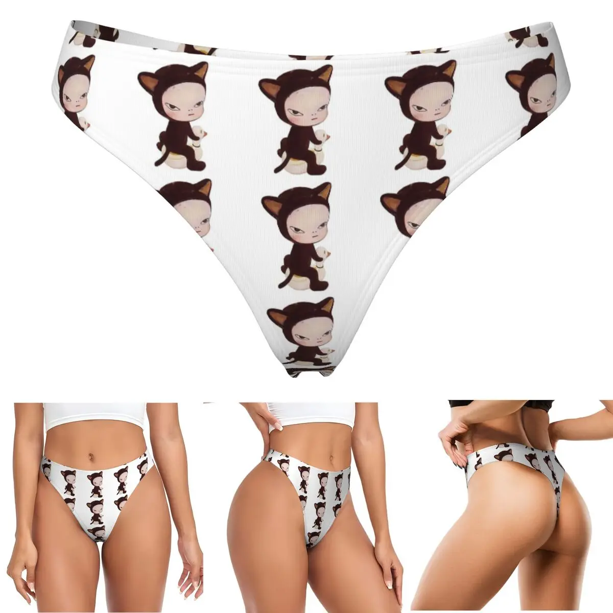 calcinhas-g-string-personalizadas-yoshitomo-nara-respiraveis-confortaveis-e-elasticas-para-mulheres