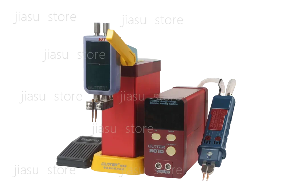 801D Spot Welding Machine, Farad‑Capacitor 1800A Peak Welder for 0.1‑0.35mm Pure Nickel Battery Pack Welding