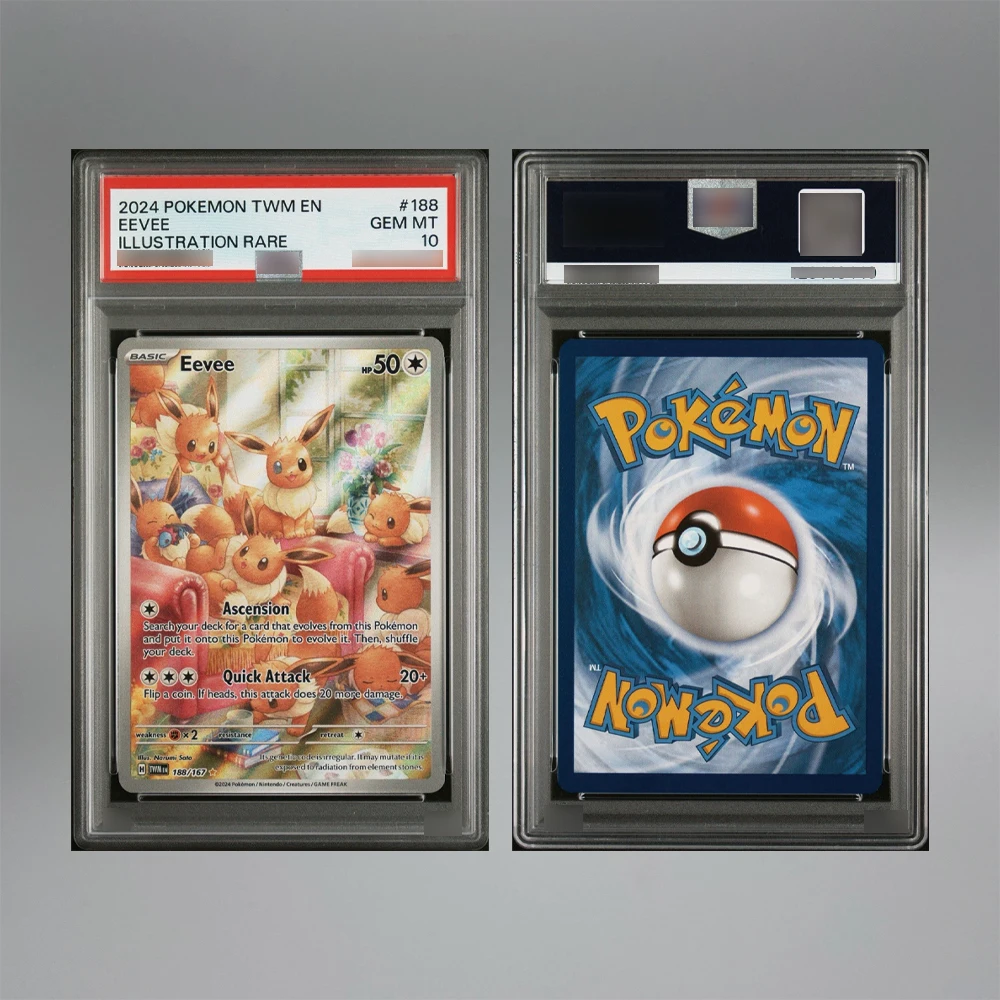 

DIY Self-made Anime PTCG 10Points Rare Rating Card English Version Charizard VMAX Mewtwo Mew Anime Game Collecting Cards Gift