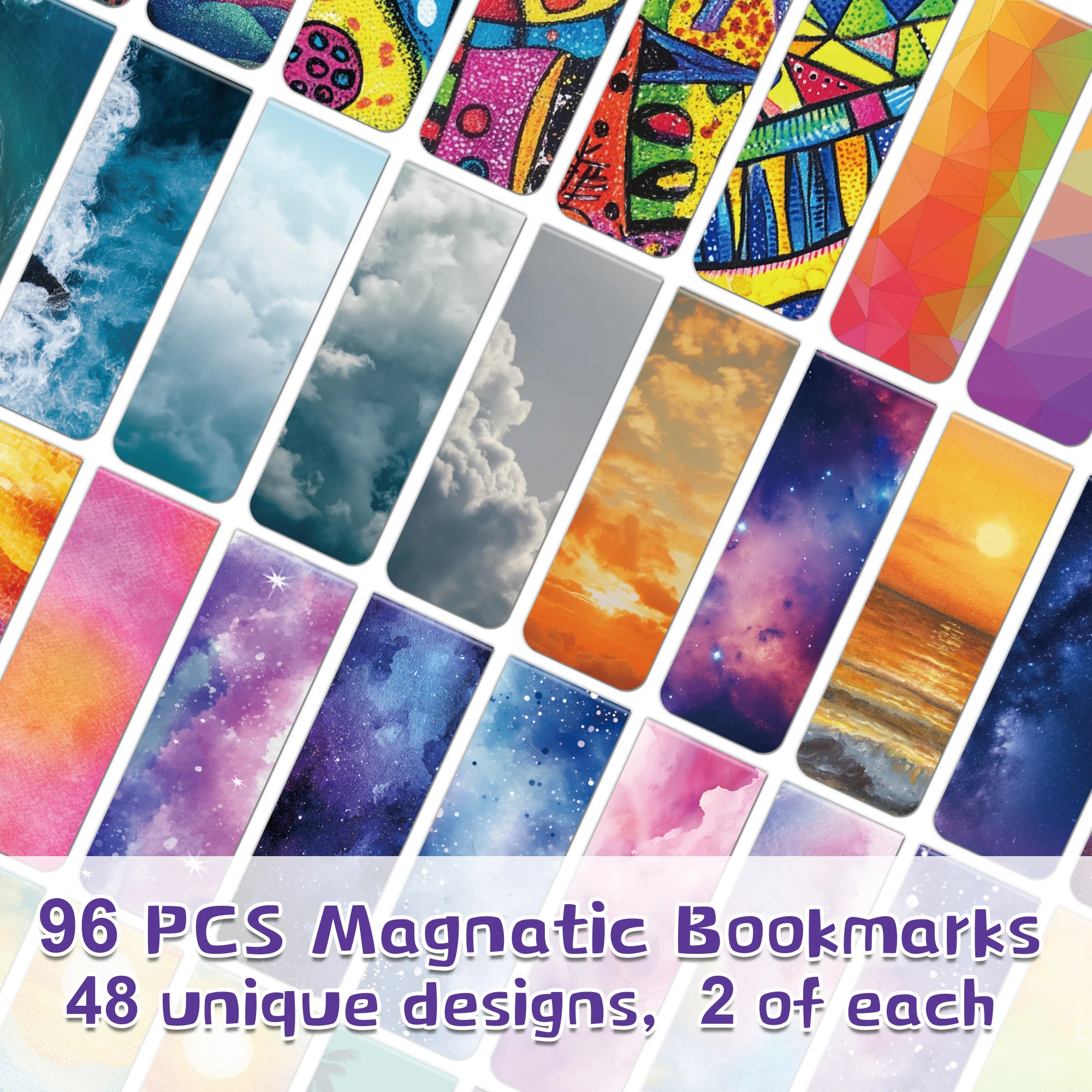 96個のカラフルな磁気ブックマーク ペーパークリップ ブック - Bookmark Magnetic Clip のレビューと価格