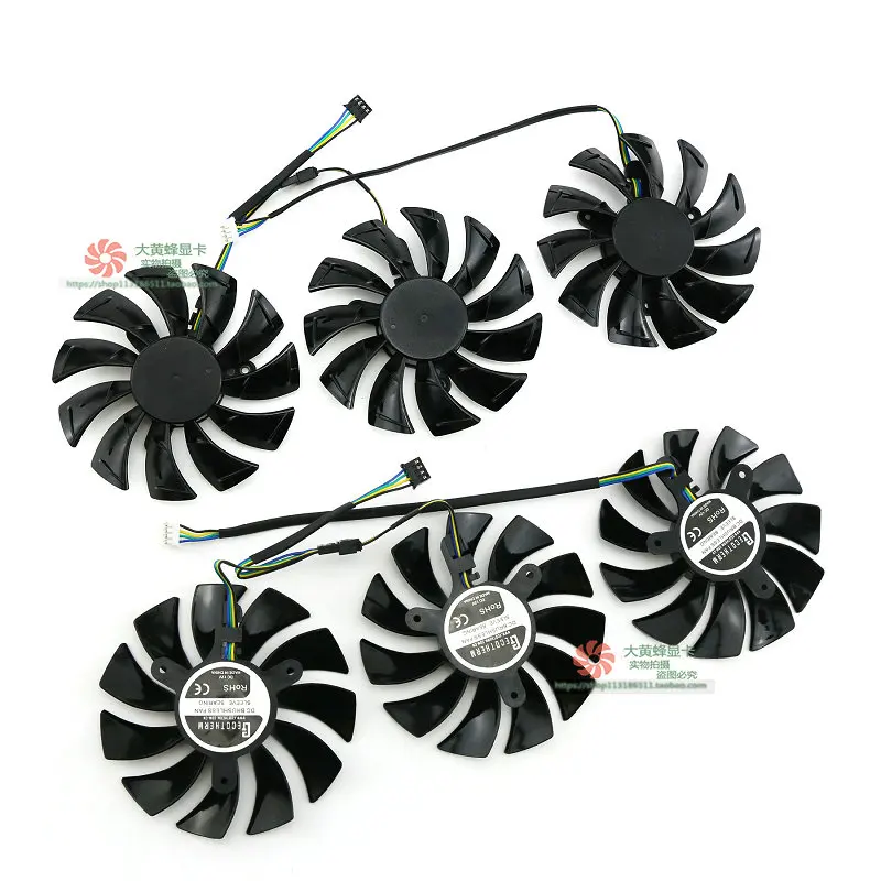 Original Graphics Cards Cooling Fan for ZOTAC RTX3090 RTX3080 RTX3070 RTX3060ti X-GAMING OC 1FY09215E12S