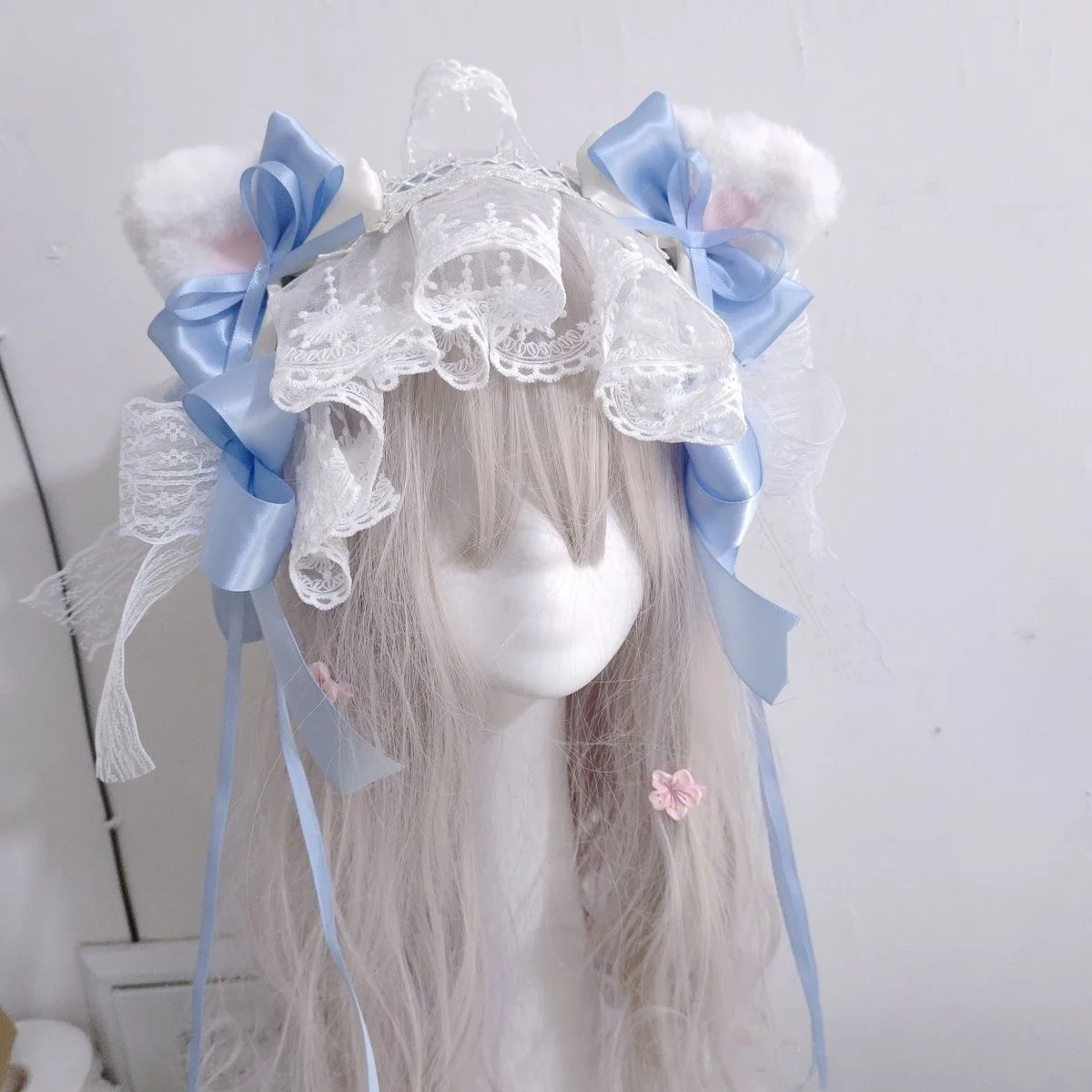 hair accessories lolita cosplay accessories Hair ribbon woman lace women's headband cat ear Hair bands flower headband y2k