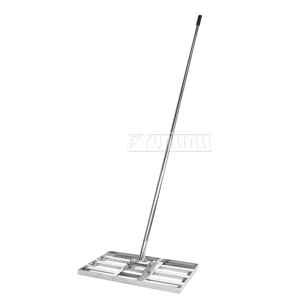 Golf Lawn Leveling Rake Stainless steel Soil Leveler Heavy Duty Landscape Sand Crusher Rustproof Wear-Resistant