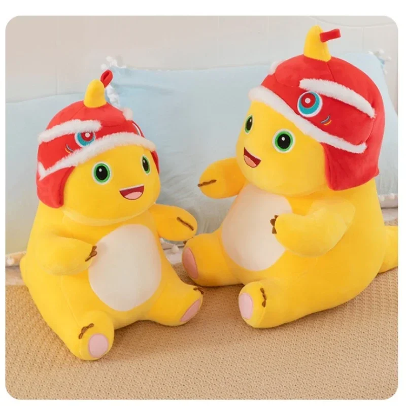 새로운 애니메이션 만화 사자춤 작은 밀크 드래곤 인형 귀여운 공룡 봉제 인형 귀여운 인형 소녀들을 위한 수면 베개 선물