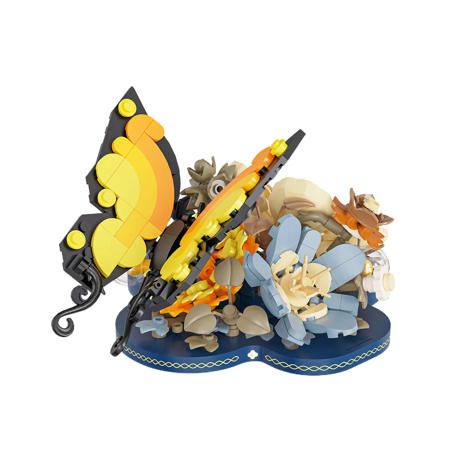 ミニフラワー スタッキングブロックおもちゃセット 創造的な女の子向け - 教育的ビルディングブロックギフト