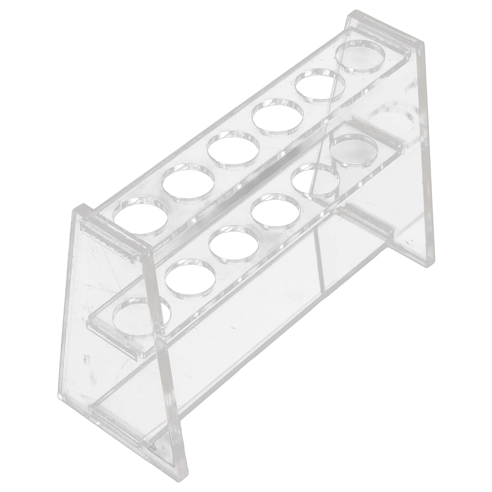 

Подставка для пробирок, емкость 10 мл, двухслойная, прозрачная, для хранения лабораторных пробирок, многоразовая, акриловая.