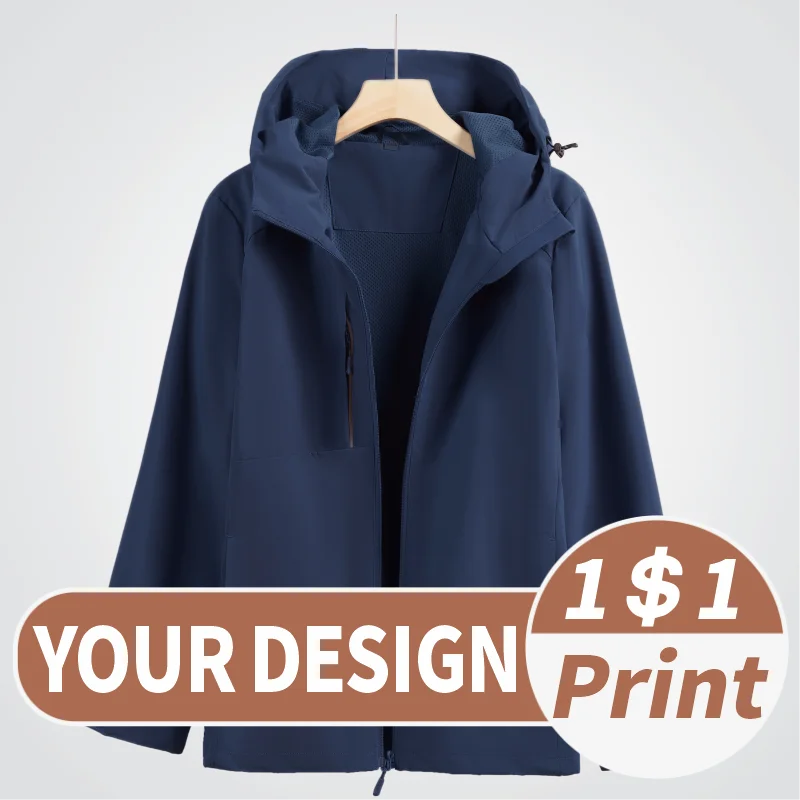 Jacket embroidery Customized logo for autumn coats Long sleeved lettering Men\'s coat print Personalized clothing design picture