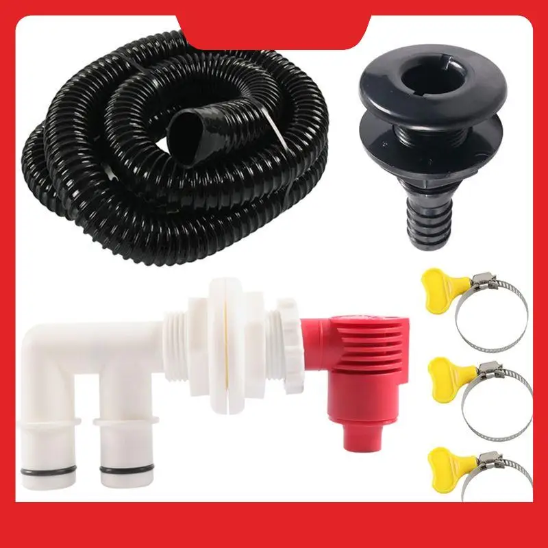 

Livewell Valve Kit 3/4" Drain Port Fishing Boat Drain Valve Aerator Kit Marine Drain& Aerator Valve+ 29Mm/2M Hose
