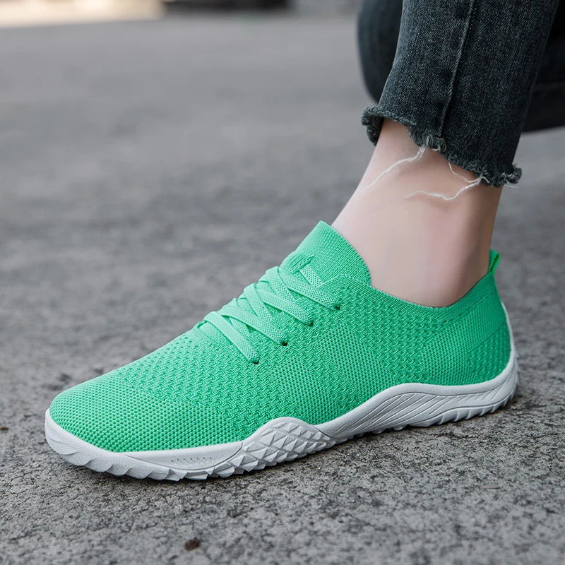 Damyuan Women Shoes Flying Weave Sneakers Light Comfortable Vulcanized Shoes Female Mesh Breathable Sneakers Ladies Footwear