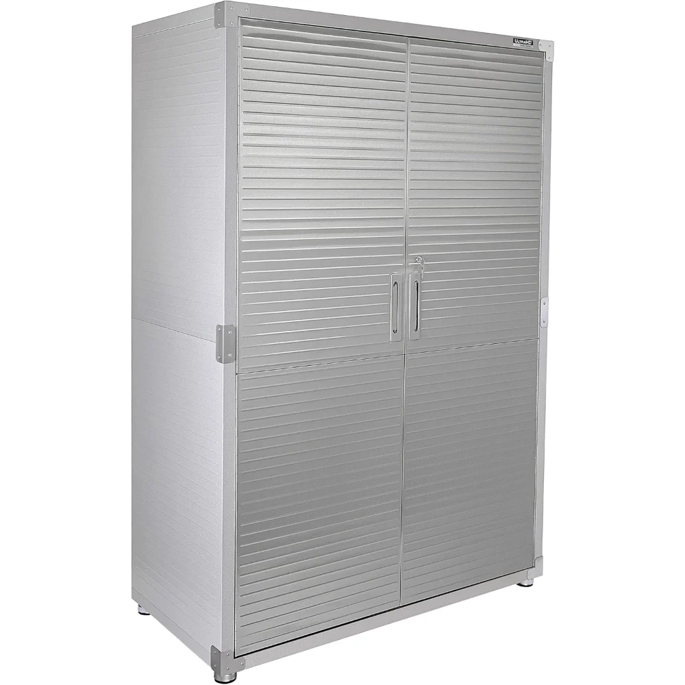

UltraHD Solid Steel Lockable Metal Storage Cabinet Locker Organizer, w/Adjustable Shelves for Garage