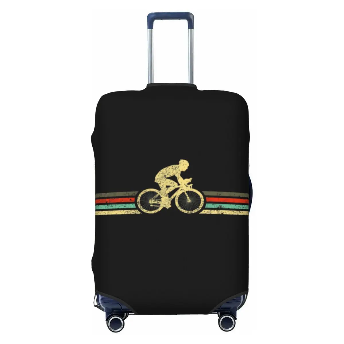 

Пользовательский ретро велосипедный полосатый чехол для чемодана, пыленепроницаемый MTB велосипедный чехол для багажа, защитные чехлы для 18-32 дюймов