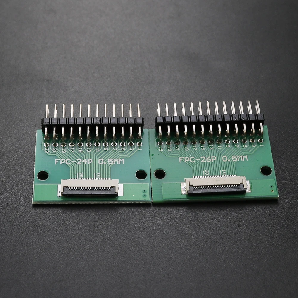 1PC FPC/FFC Adapter Board 0.5mm To 2.54mm Connector Double Row Straight Needle 4/6/8/10/12/14/15/16/18/20/22/24/26/30/34/36 Pin - view 3