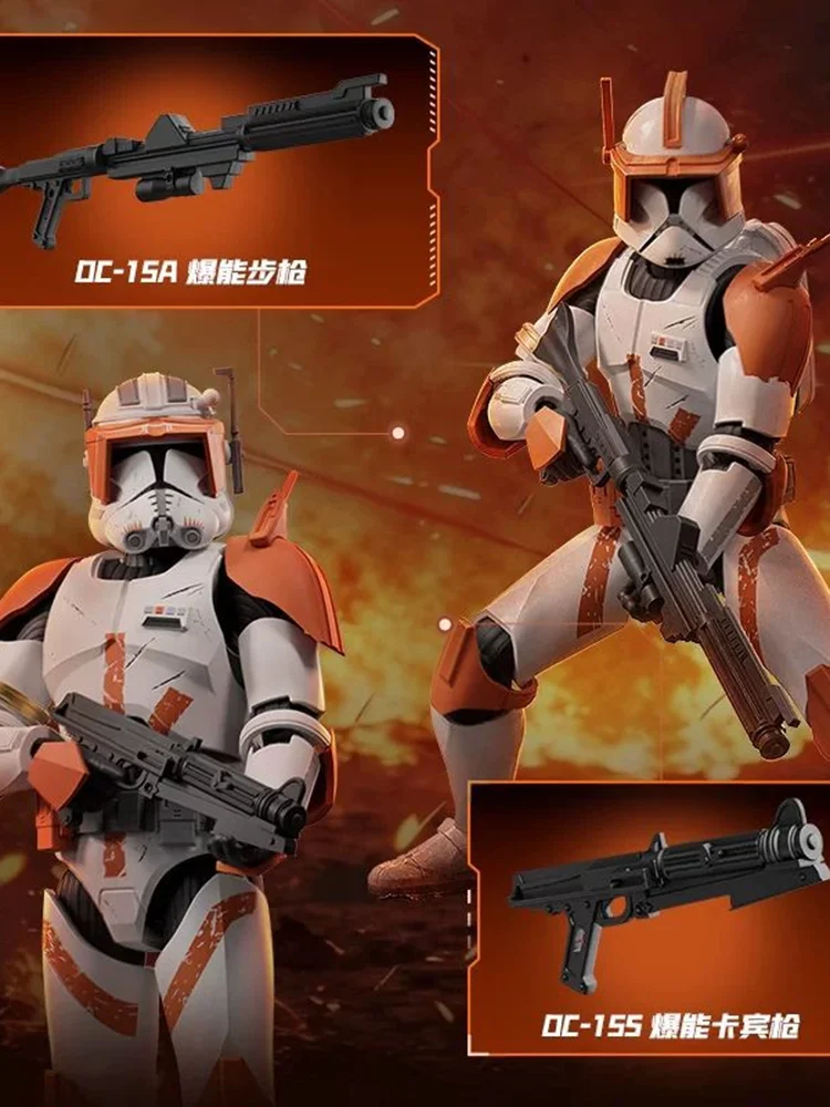 Original Blokees Star Wars Champion Class Obi-Wan Kenobi Commander Cody Modellbausatz 15cm bewegliche Figur Sammlerstück Geschenk