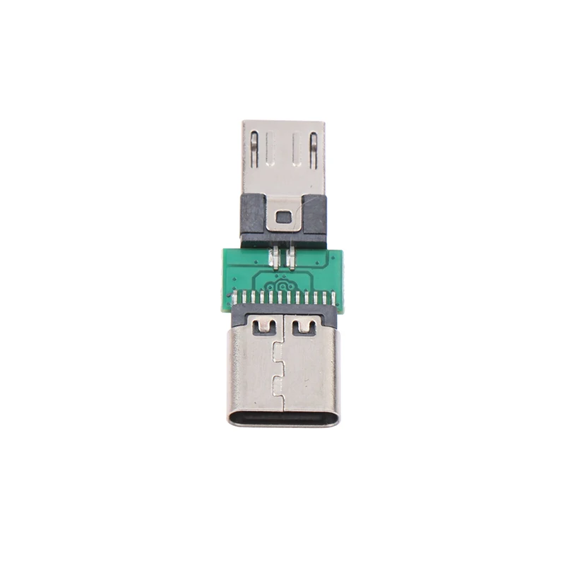 USB tipo C fêmea para micro adaptador USB macho, carregador conector