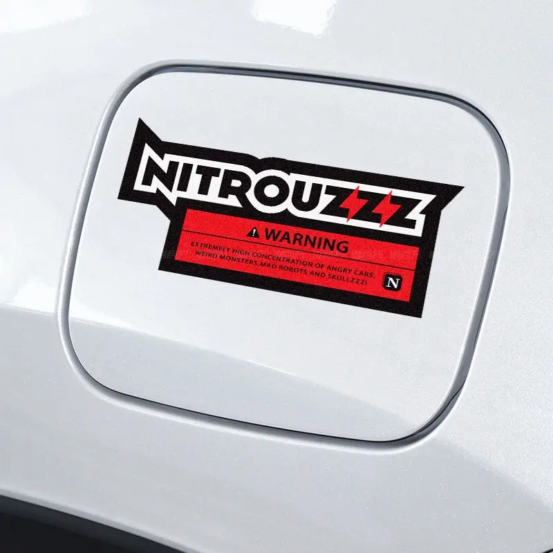 Angry Style Warning Sticker, Modified Letter Decal, Outdoor Off-road Waterproof Reflective Sticker