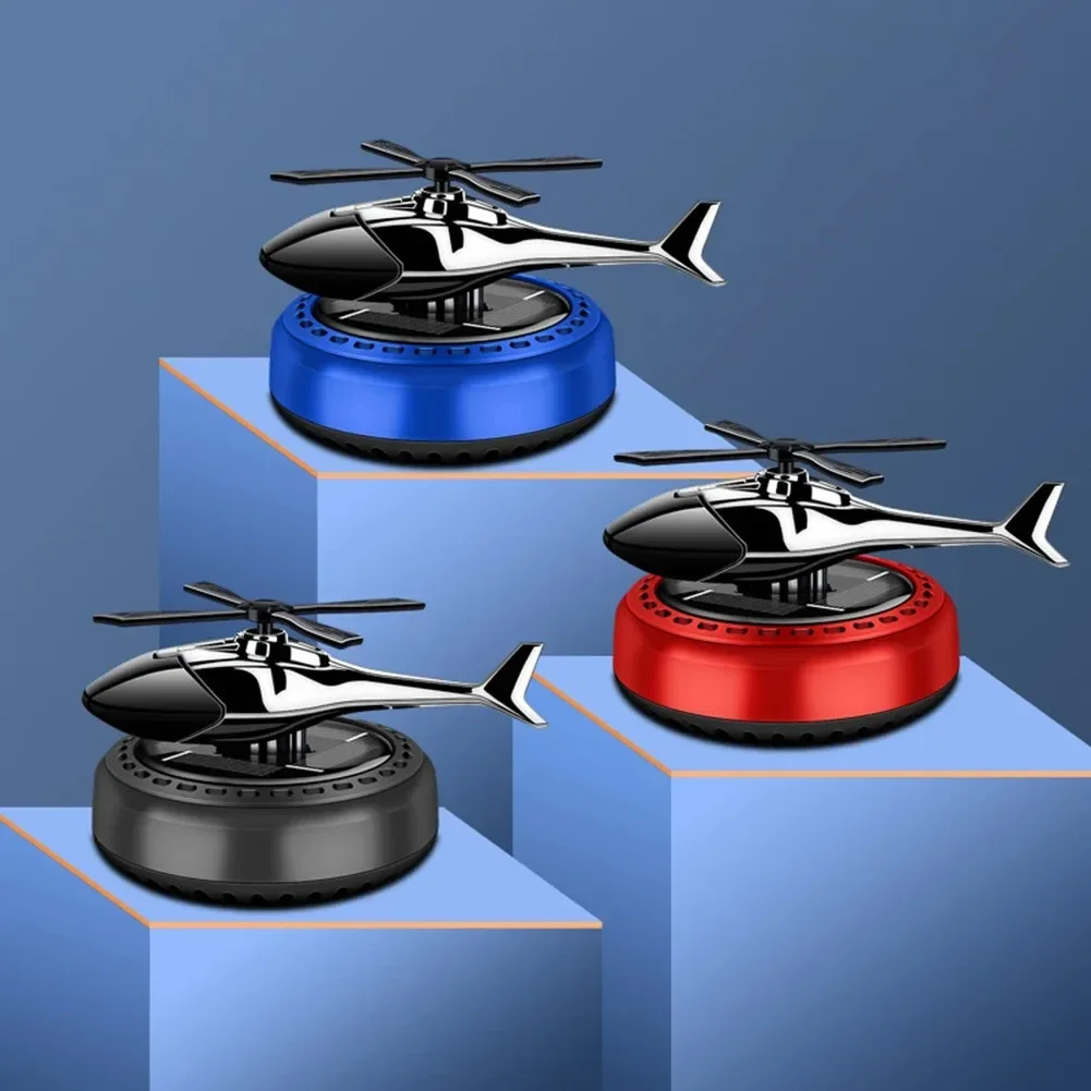 Helicopter Styling Solar Car Air Freshener Car Interior Decor Aromatherapy Car Accessories Propeller Rotary Perfume Diffuser
