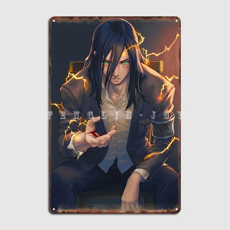 Металлический плакат Эрена йера, Постер клувечерние, ретро-постер для паба, гаража, оловянный плакат