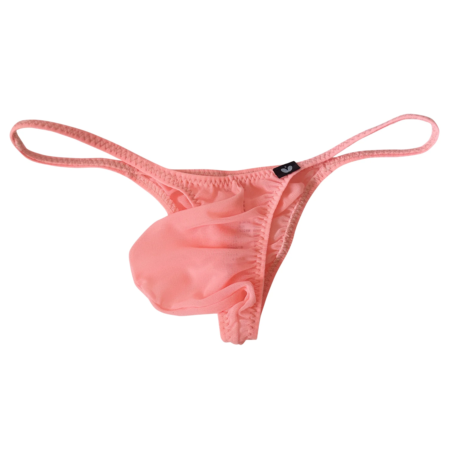 

Elastic High Transparent Mesh Men's Low Waist Sexy Bikini Half Hip Underwear Sexy Low Waist Men's Triangle Pant