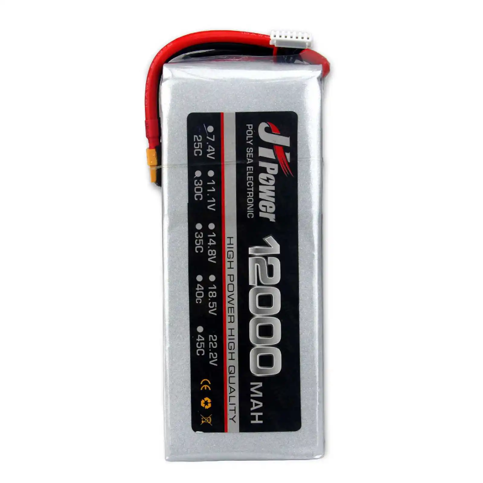 JH Power 2S 3S 4S 5S 6S akumulator do RC LiPo 7.4V 11.1V 14.8V 18.5V 22.2V 12000mAh 25C dla RC samochód helikopter łódź Drone