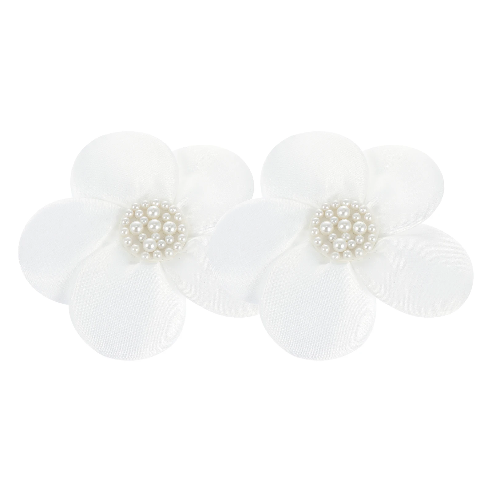 

2Pcs Silk Flower Accessories for DIY Clothing Decor Brooches Shoes Bag nament Supplies Mini Shape Patch Resin Material