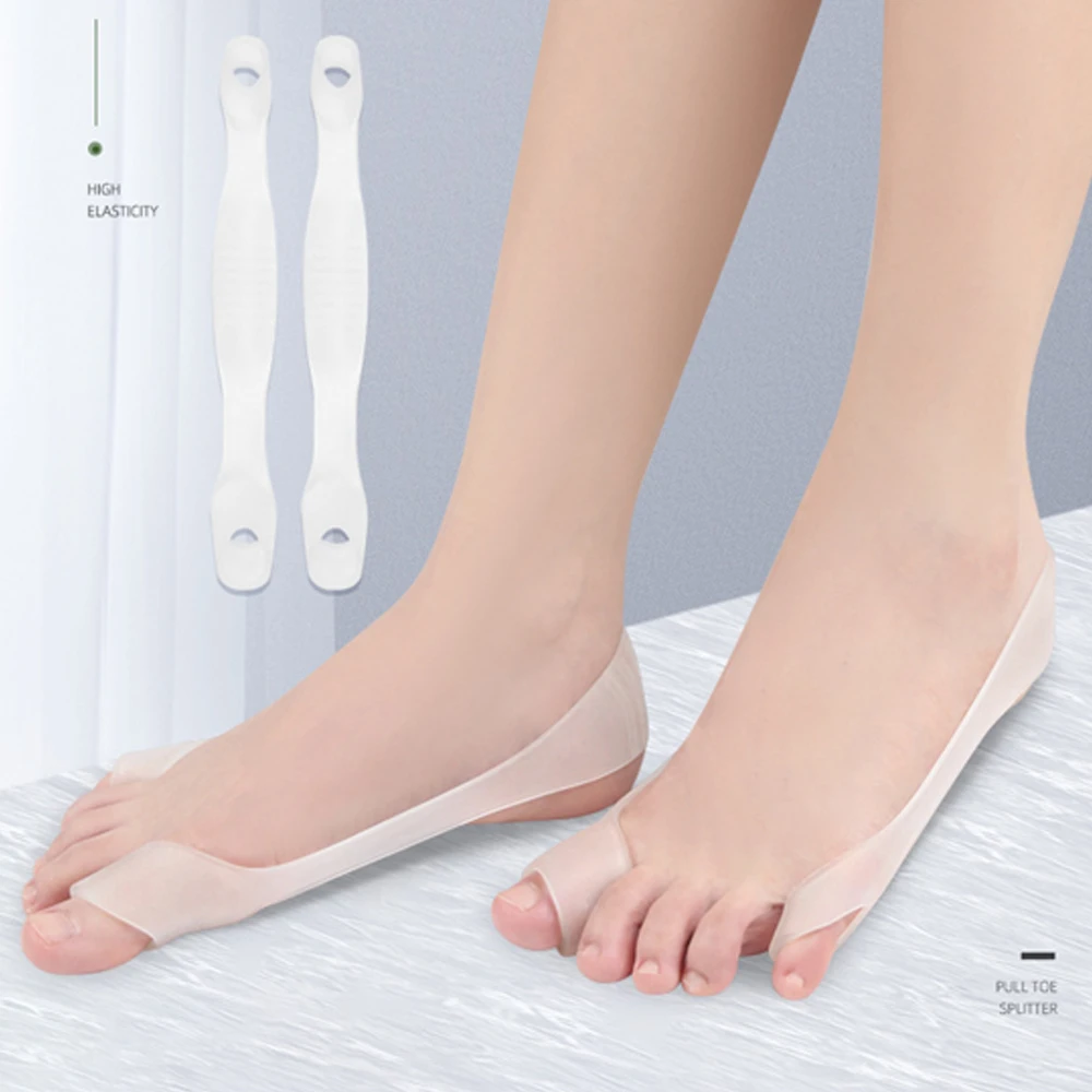 Daily Hallux Valgus Corrective Inserts Silicone Gel Toe Separator Bicyclic Thumb Braces Bunion Protector Orthopedic Adjuster