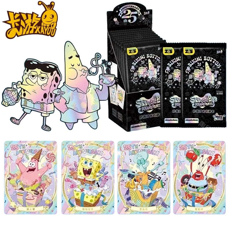 Kayou Original Spongebob Squarepants Card Fun Time Special Package Bikini Bottom Special Package Anime Collection Cards Toy Gift