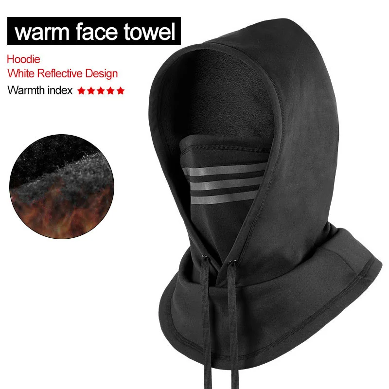 Ski Mask Balaclava Undercap Cycling Face Cover Women Men Balaclavas for Motocycle Winter Warmer Neck One Hole Windproof Bandanas