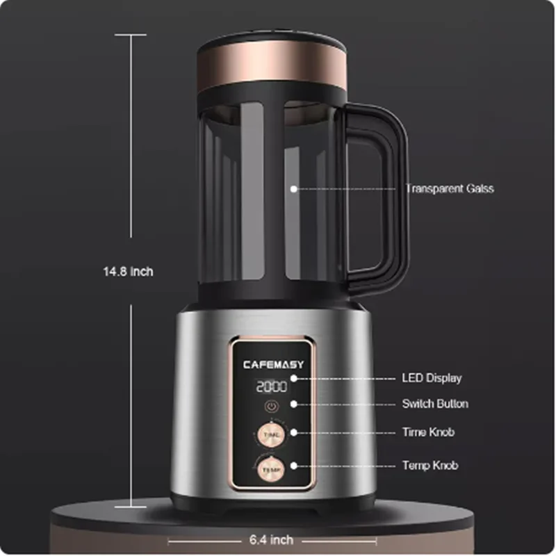 CAFEMASY 50-100g Capacity Household Roasting Machine Hot Air Roaster Bean Machine Coffee Roaster Machine 110V-240V coffee baking