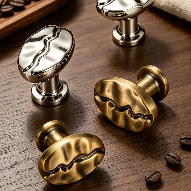 New Chinese Style Cabinet Door Handle, French Retro Wardrobe Furniture Door Handle, Single Hole Cabinet Drawer Handle