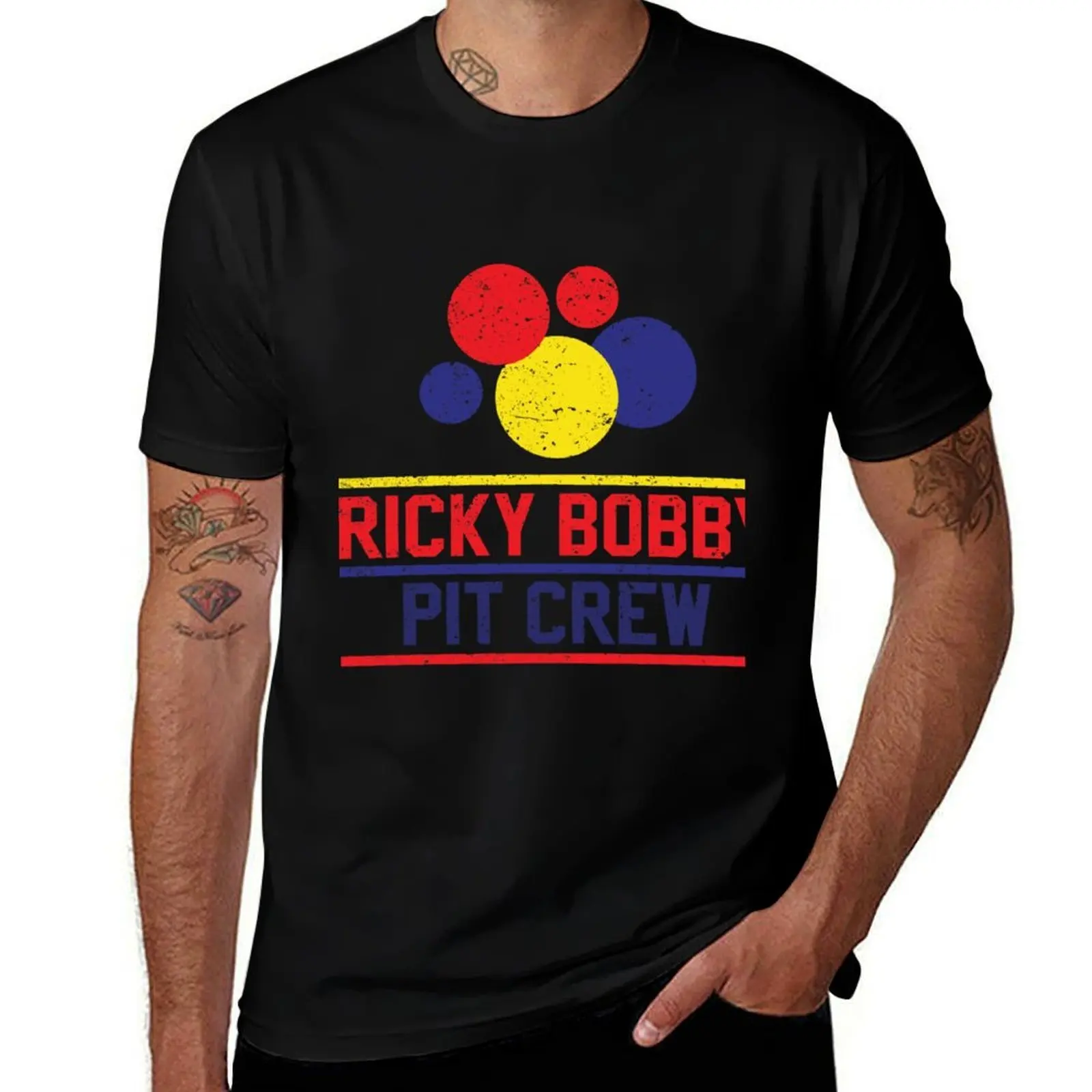 Ricky Bobby Pit Crew - Rough T-Shirt Basic Breathable Solid Color T-Shirt