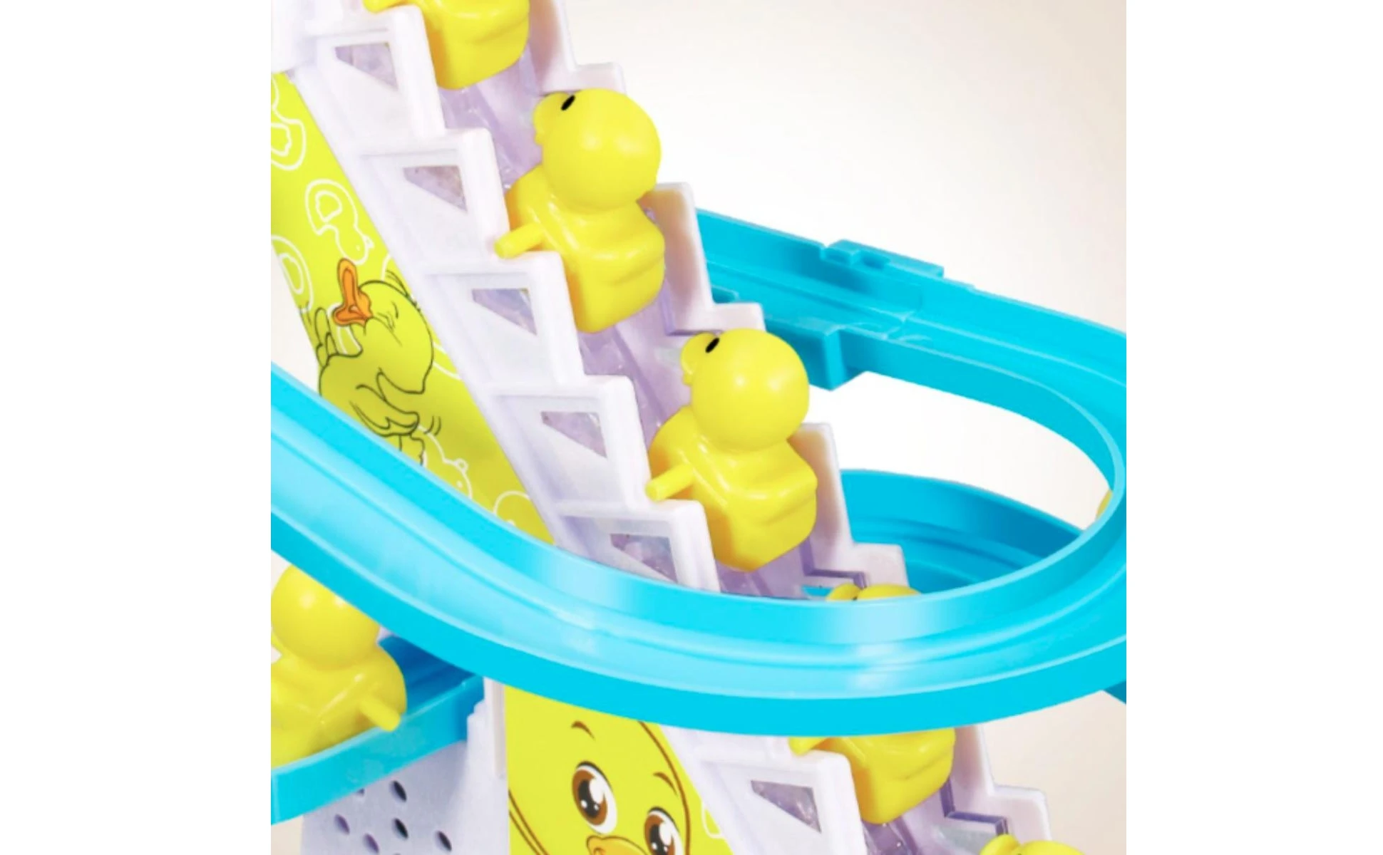 Electric Duck Climbing Stairs Toy Interactive Duck Climbing Stairs Toy Playset Flashing Funny for Toddlers, Playroom, Home