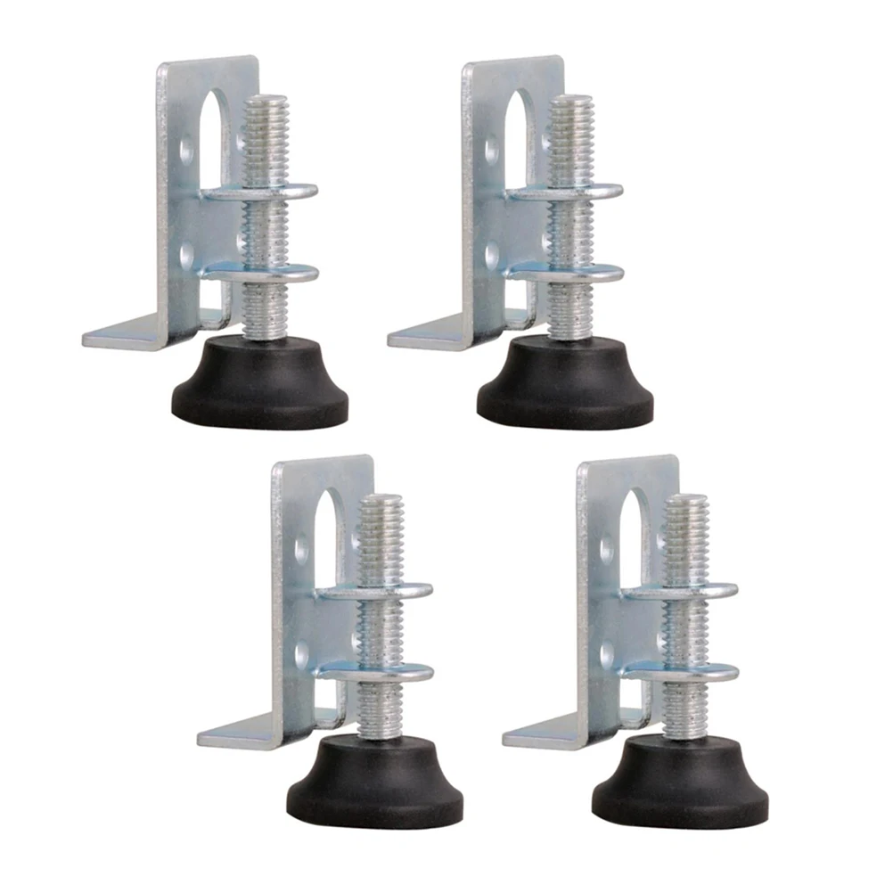 

4 Pcs Pad Adjustable Feet for Furniture Leveling Legs Wardrobe Furniture Accessories Closet Cabinet Durable Carbon Steel