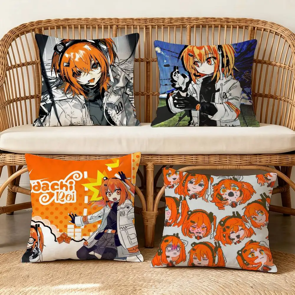 UTAU A-Adachi Rei   Pillow Gift Home Office Decoration Bedroom Sofa Car Cushion Cover case 45x45