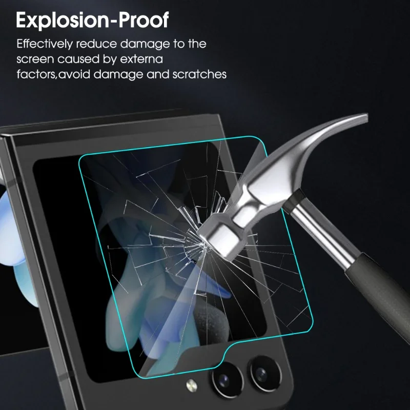 Tempered Glass for Samsung Galaxy Z Flip 5 Outer Screen Protector Camera Lens Film Anti-scratch Protective Film for Z Flip5 5G image 2