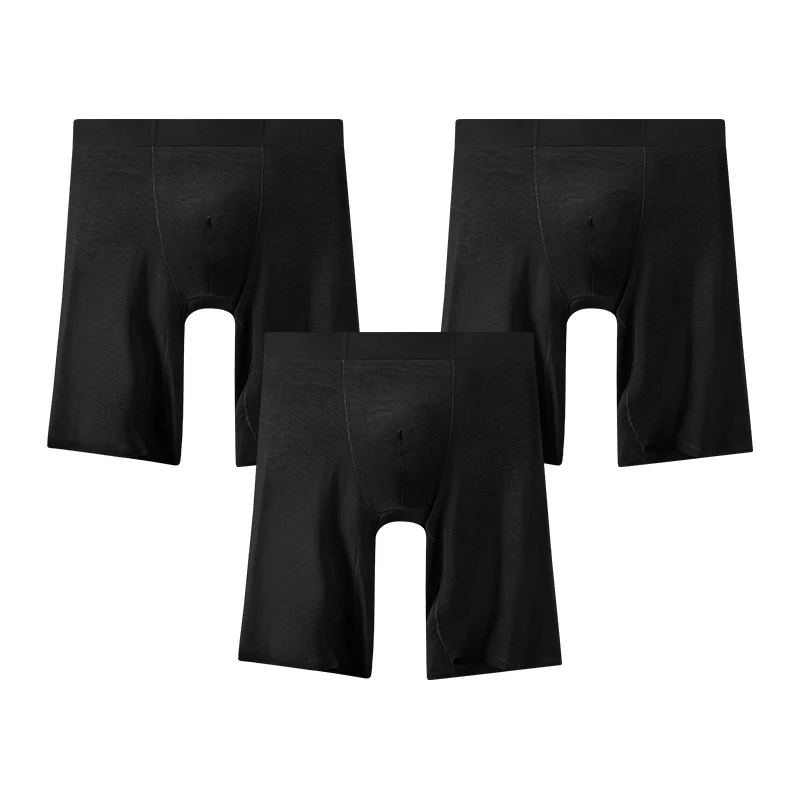 3PCS Men's fashionable, comfortable, close fitting, sporty, elongated, and wear-resistant leg underwear
