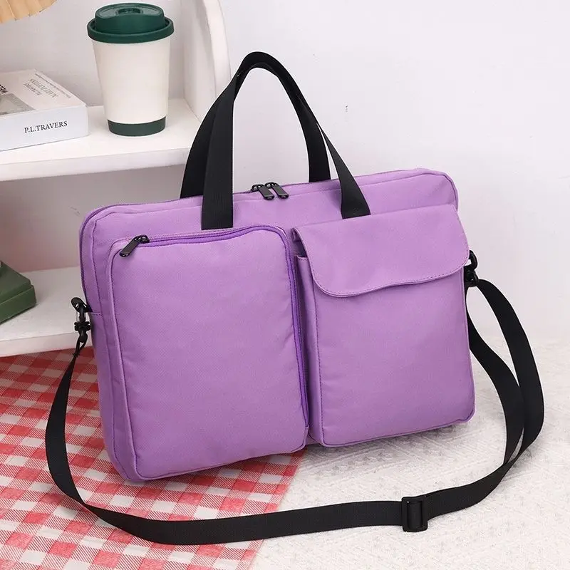Portable Business Laptop Bag Waterproof Large Capacity Men Briefcases Oxford Multiple Layers Notebook Bag Computer Handbag
