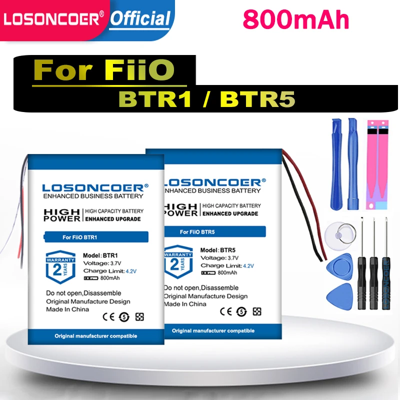 LOSONCOER 800mAh For FiiO BTR3 バッテリーの実際の使い方と評価