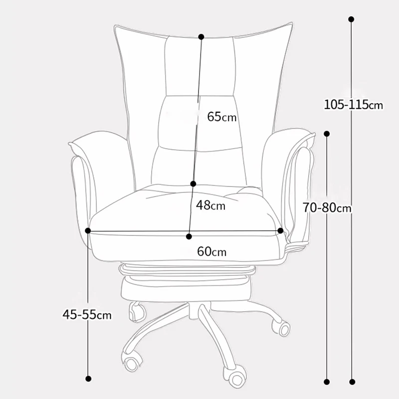 エレガントな白いオフィスチェア,快適なフットレスト,cu枕付き,ゲーミングチェア,背もたれ,モダンな家具