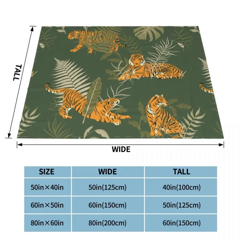 Wild Animal Style Tiger Blankets Flannel Printed Multi-function Ultra-Soft Throw Blankets for Bedding Travel Quilt