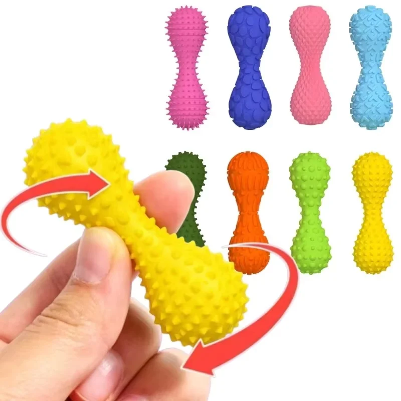 Fidget Texture Sensory Stone Fingertip Massage Dumbbells Gyroscope Stress Relief Muscle Training Desk Office Toy Gift for Adults