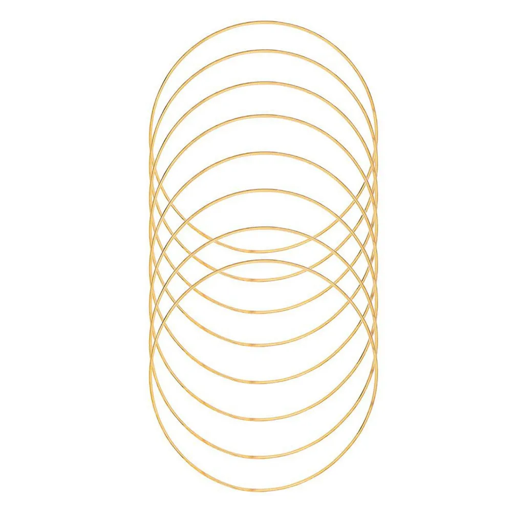 10Pcs High Quality Metal Round Craft Hoops for DIY Dreamcatcher Rings Tassel Making Macrame Wall Hangings Natural Home Decor